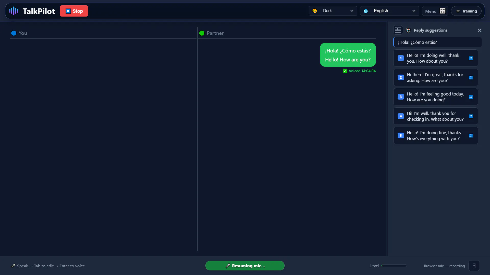 TalkPilot: Real-Time Meeting Translator gallery image