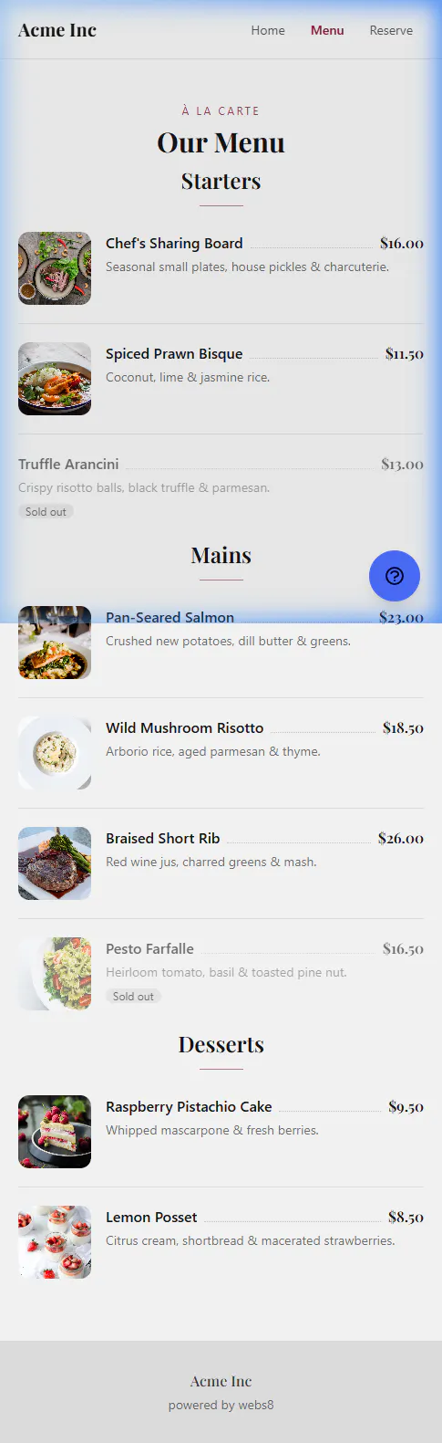 Restaurant App gallery image