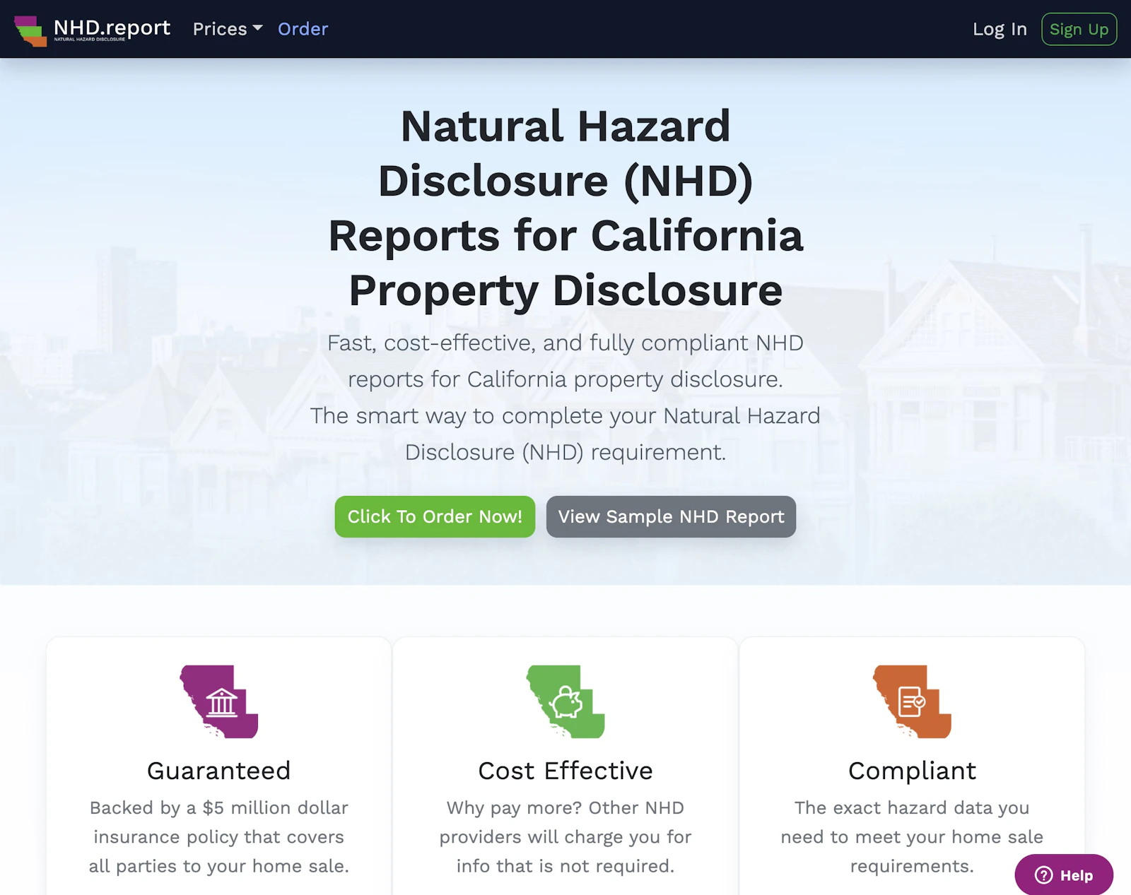 nhd.report: Fast Real Estate Disclosure screenshot 1
