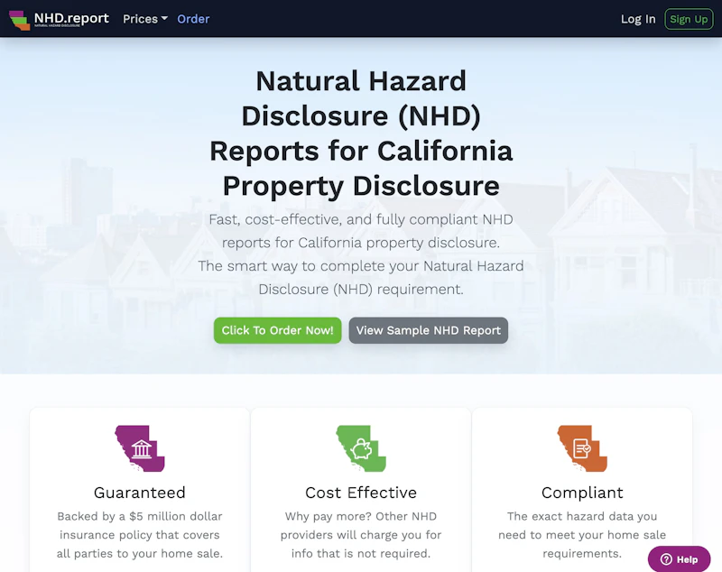 nhd.report: Fast Real Estate Disclosure screenshot 1