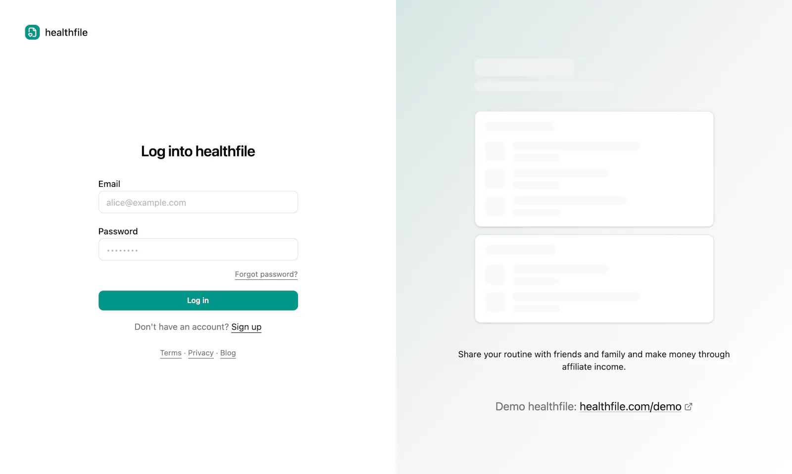 healthfile screenshot 1
