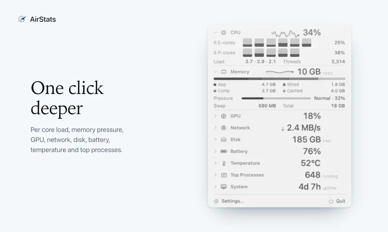 AirStats screenshot 3