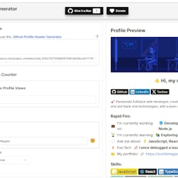 Github Profile Generator