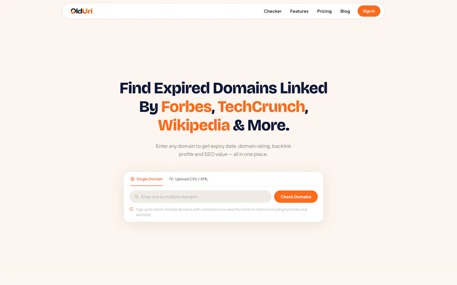 OldUrl - Quality Expired Domain Finder screenshot 1