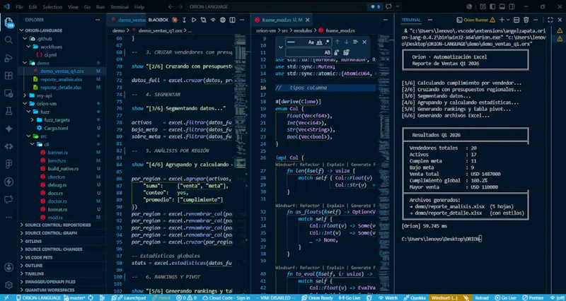 Orion Language screenshot 7