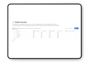 Personal growth | Notion Template gallery image
