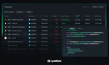 LyteNyte Grid gallery image