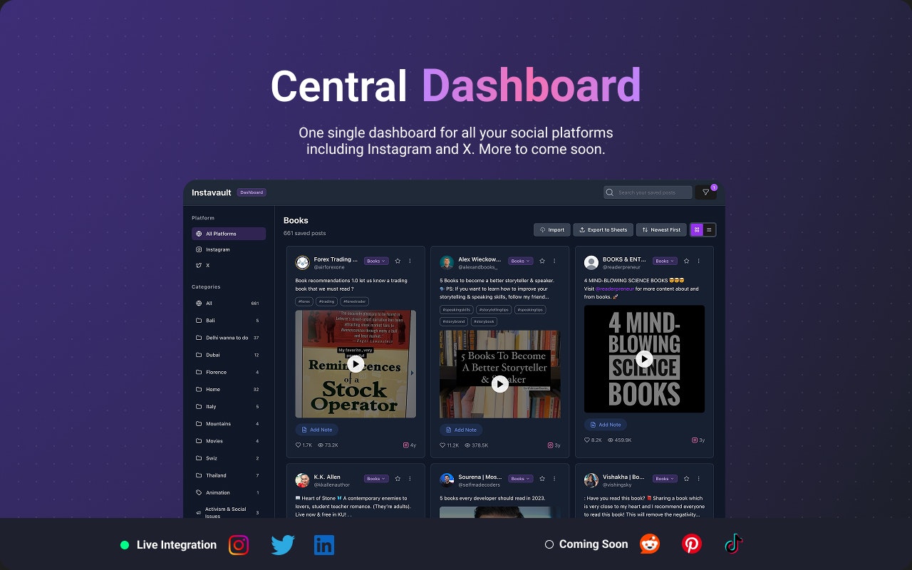 Instavault - Spotify Wrapped for Saves gallery image