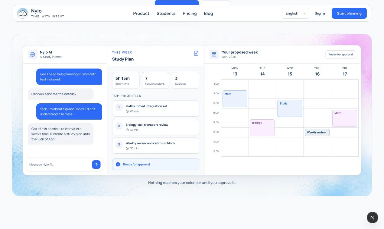 Nylo | AI Scheduling for Students gallery image