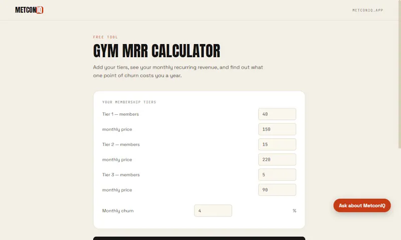 MetconIQ screenshot 3