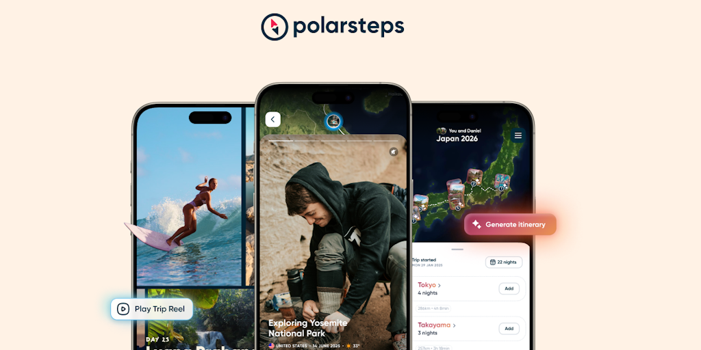 Polarsteps Itineraries and Trip Reel
