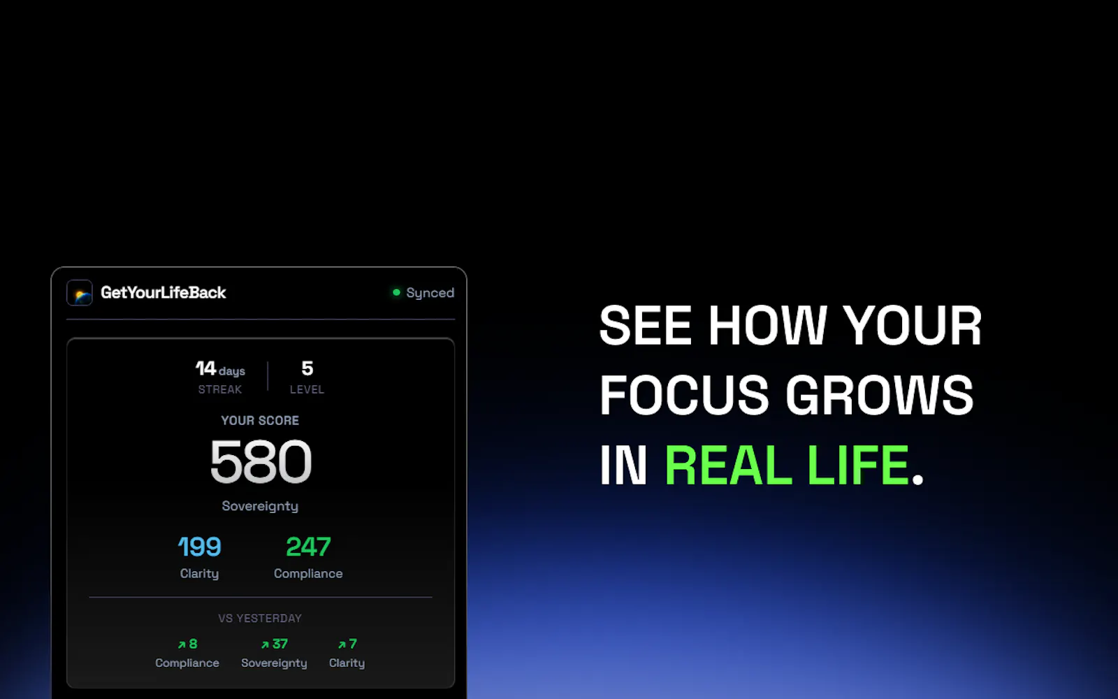 GetYourLifeBack Extension screenshot 3