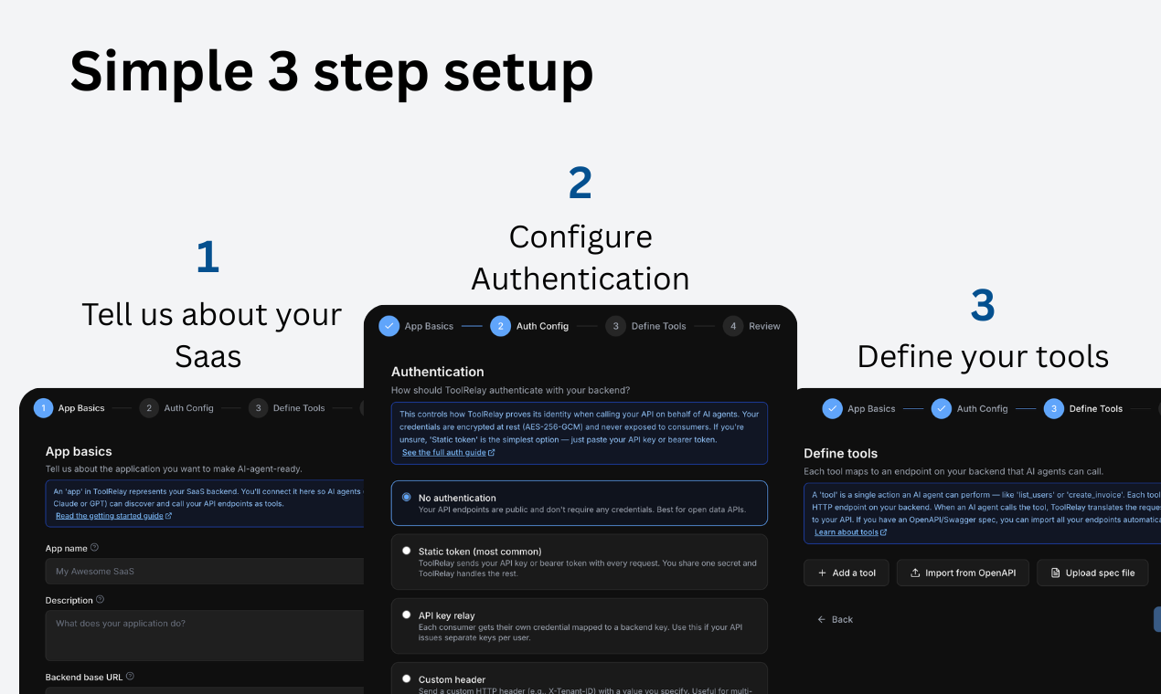 Tool Relay - Screenshot 2 showing product features and functionality