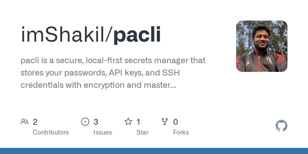 Pacli - Secret Manager CLI gallery image