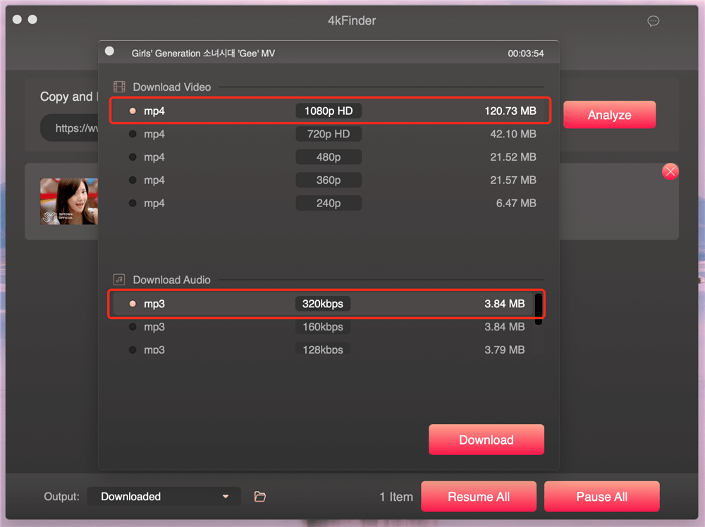 4kFinder Video Downloader media 6
