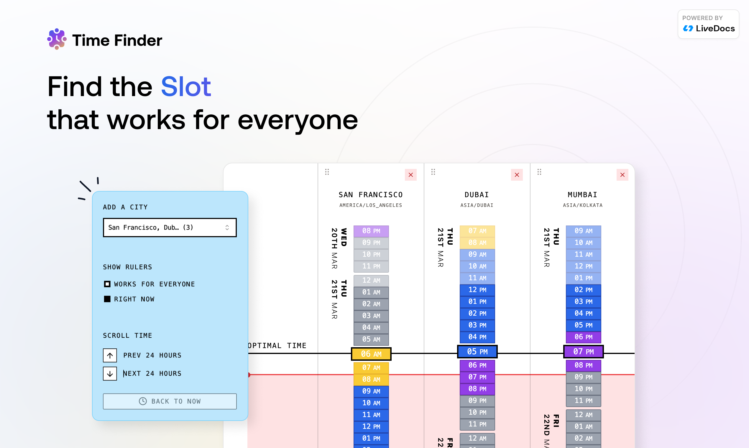 Time Finder by Livedocs media 2