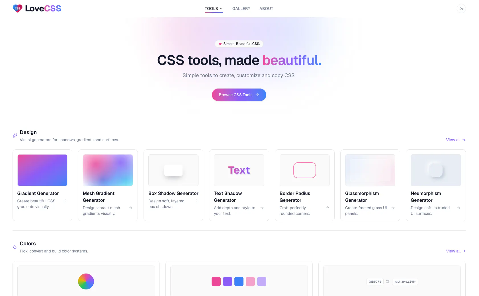 LoveCSS gallery image