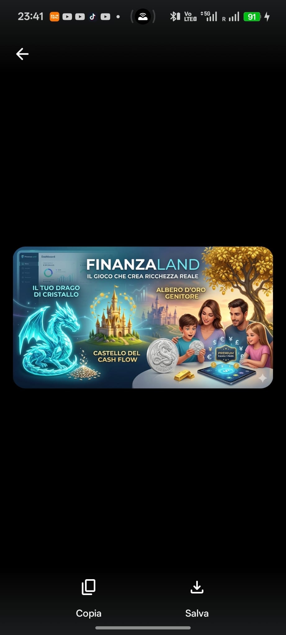 FinanzaLand — L'Accademia del Risparmio - Product Hunt launch logo and brand identity