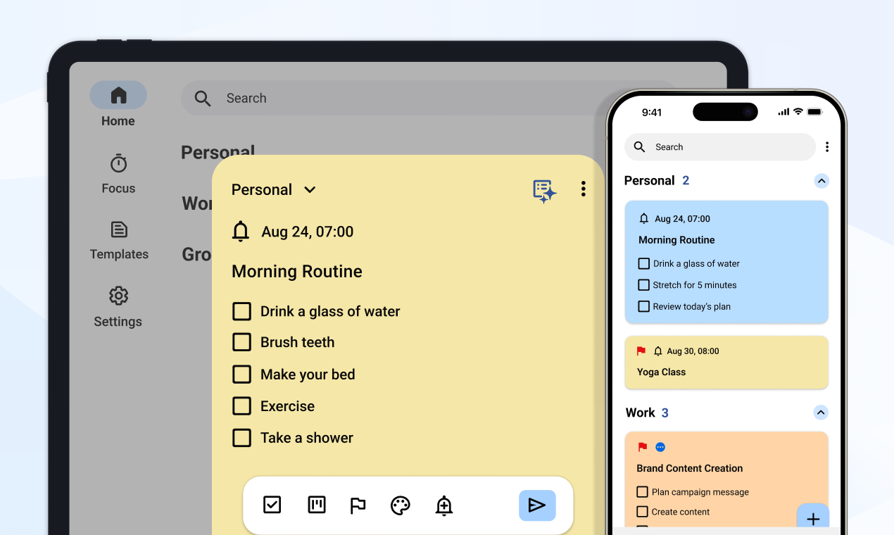 Planndu  - Main screenshot showing features and interface