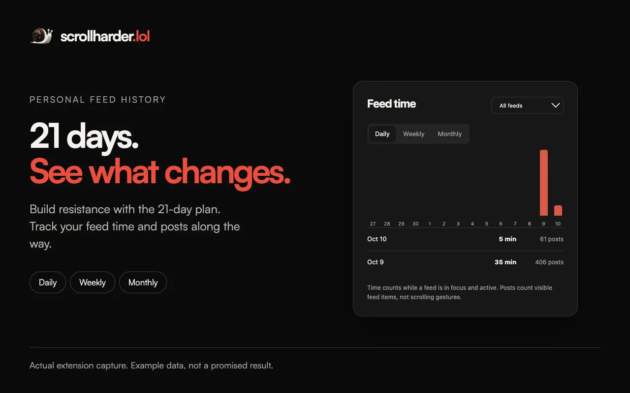 scrollharder.lol - stop doomscrolling gallery image