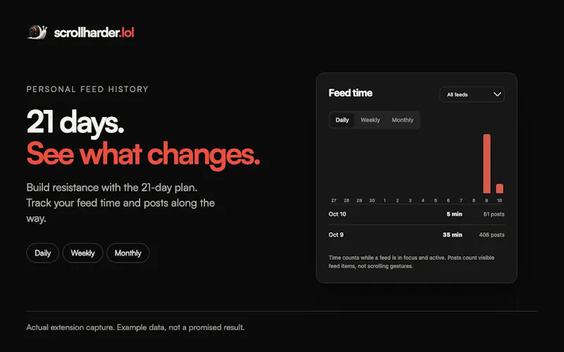 scrollharder.lol - stop doomscrolling screenshot 4