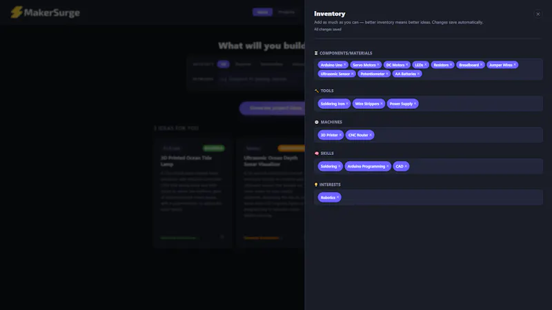 MakerSurge screenshot 3