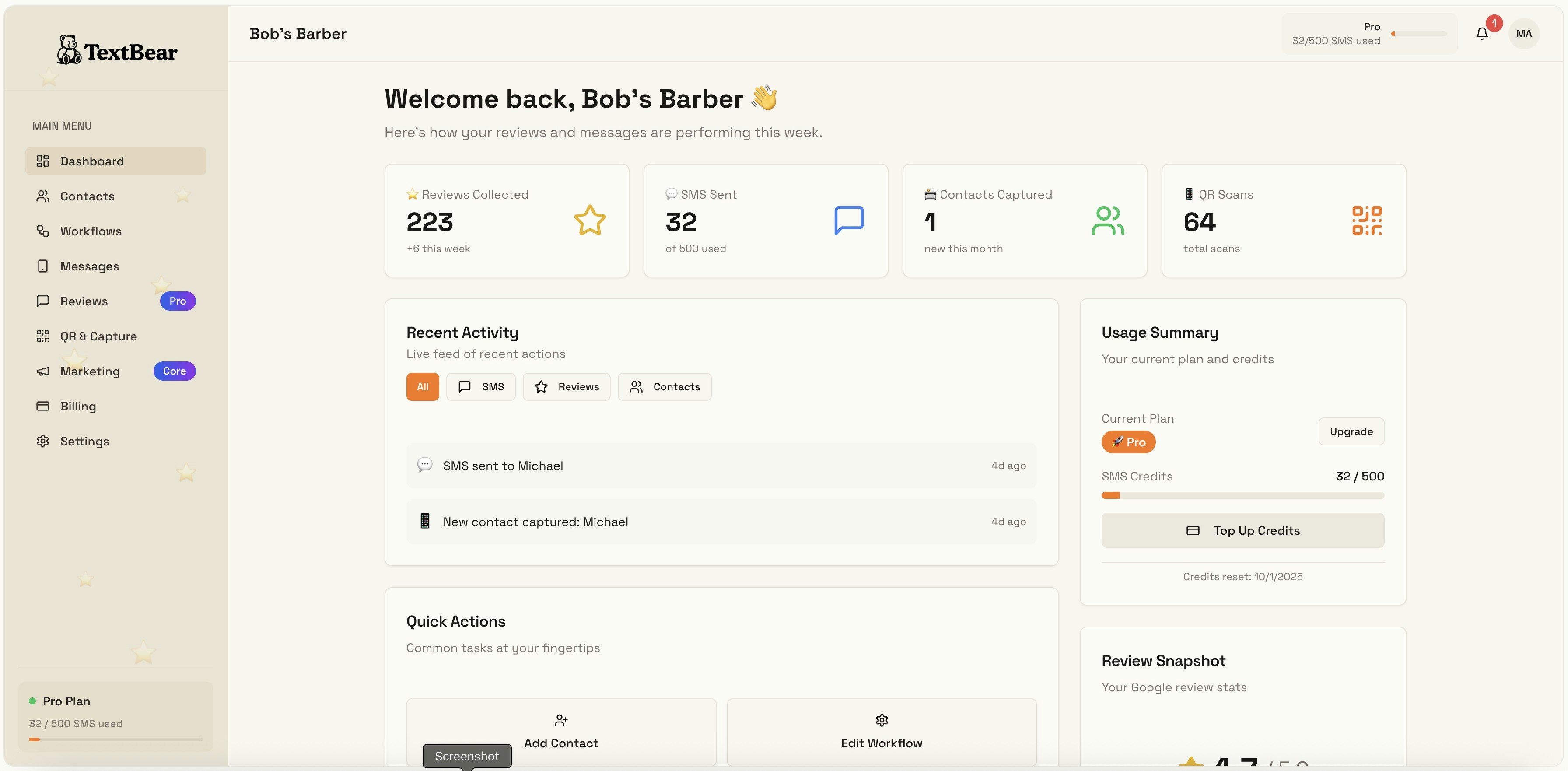 TextBear gallery image