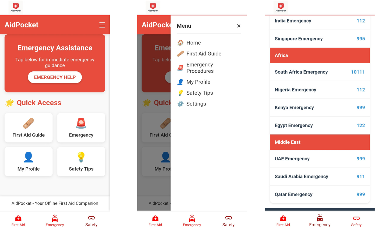 AidPocket - La tua guida di pronto soccorso offline e linee di emergenza SOS. media 2