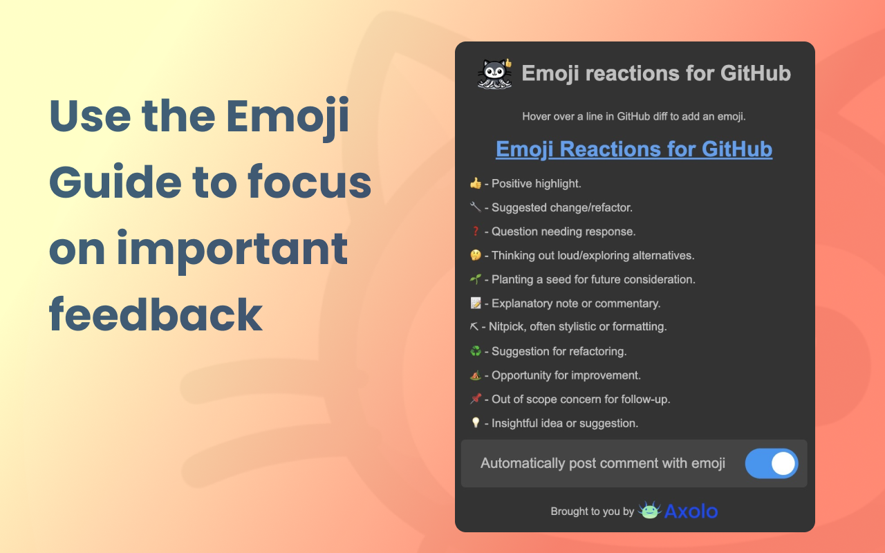 Reaksi emoji untuk github media 2