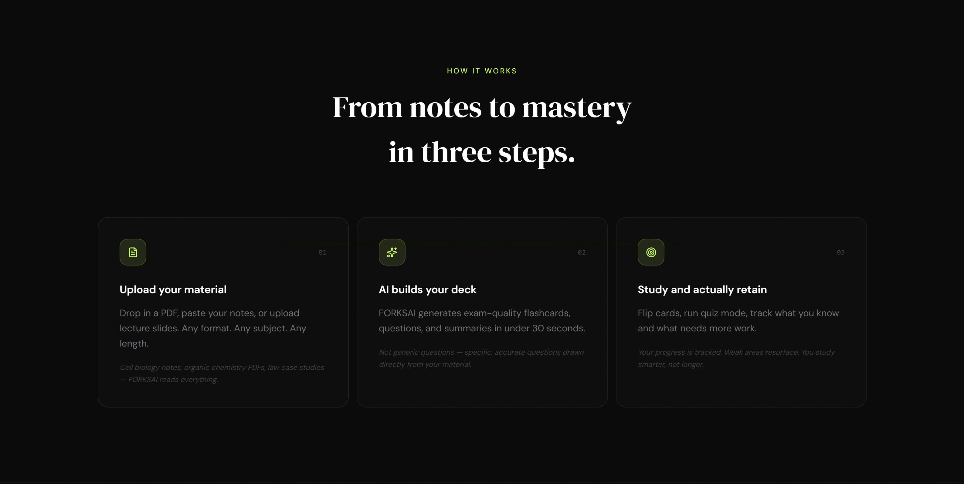 FORKSAI - Main product screenshot demonstrating key features and user interface