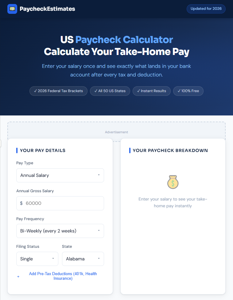 Paycheck Calculator 2026 gallery image