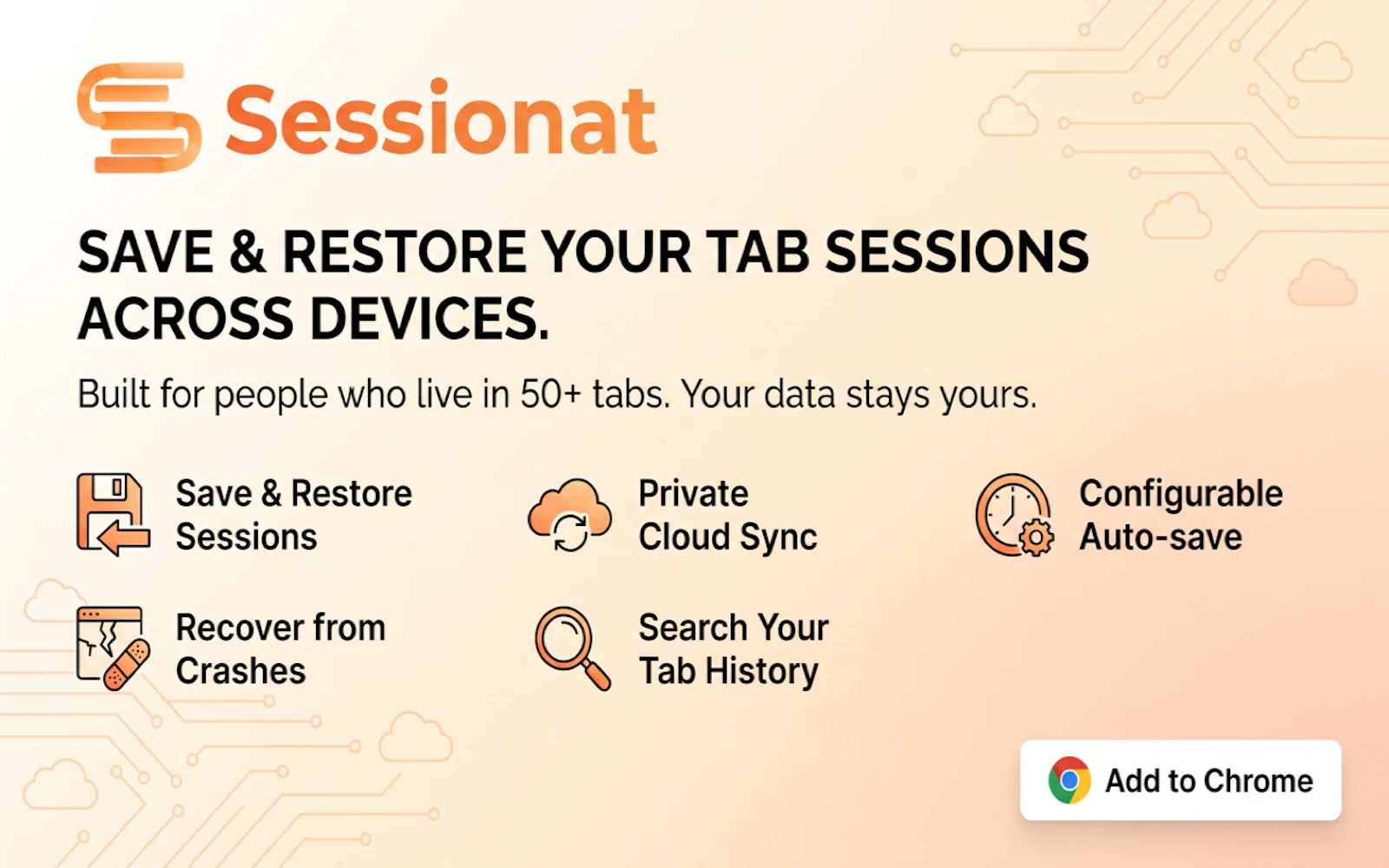 Sessionat tab session manager screenshot 2