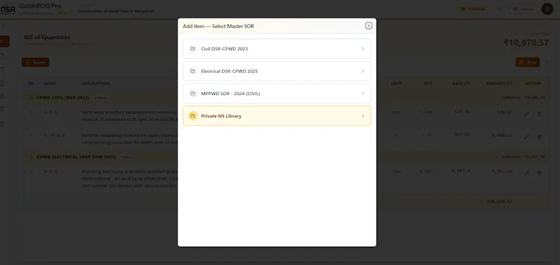 QuickBOQ Pro screenshot 7