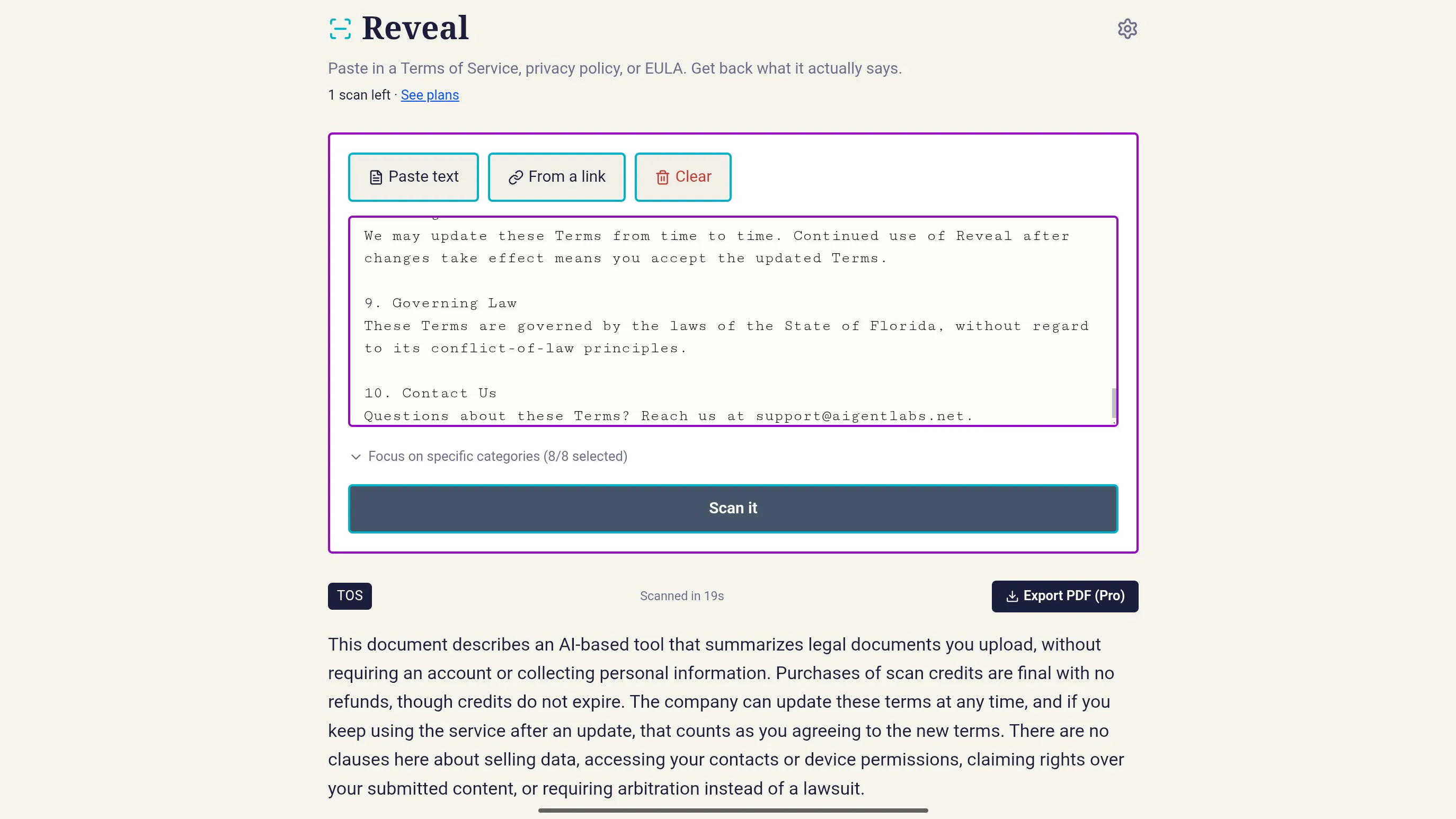 Reveal — Policy Analyzer w/Summary gallery image