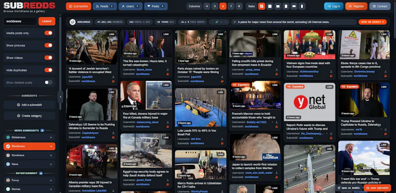 SubRedds screenshot 2