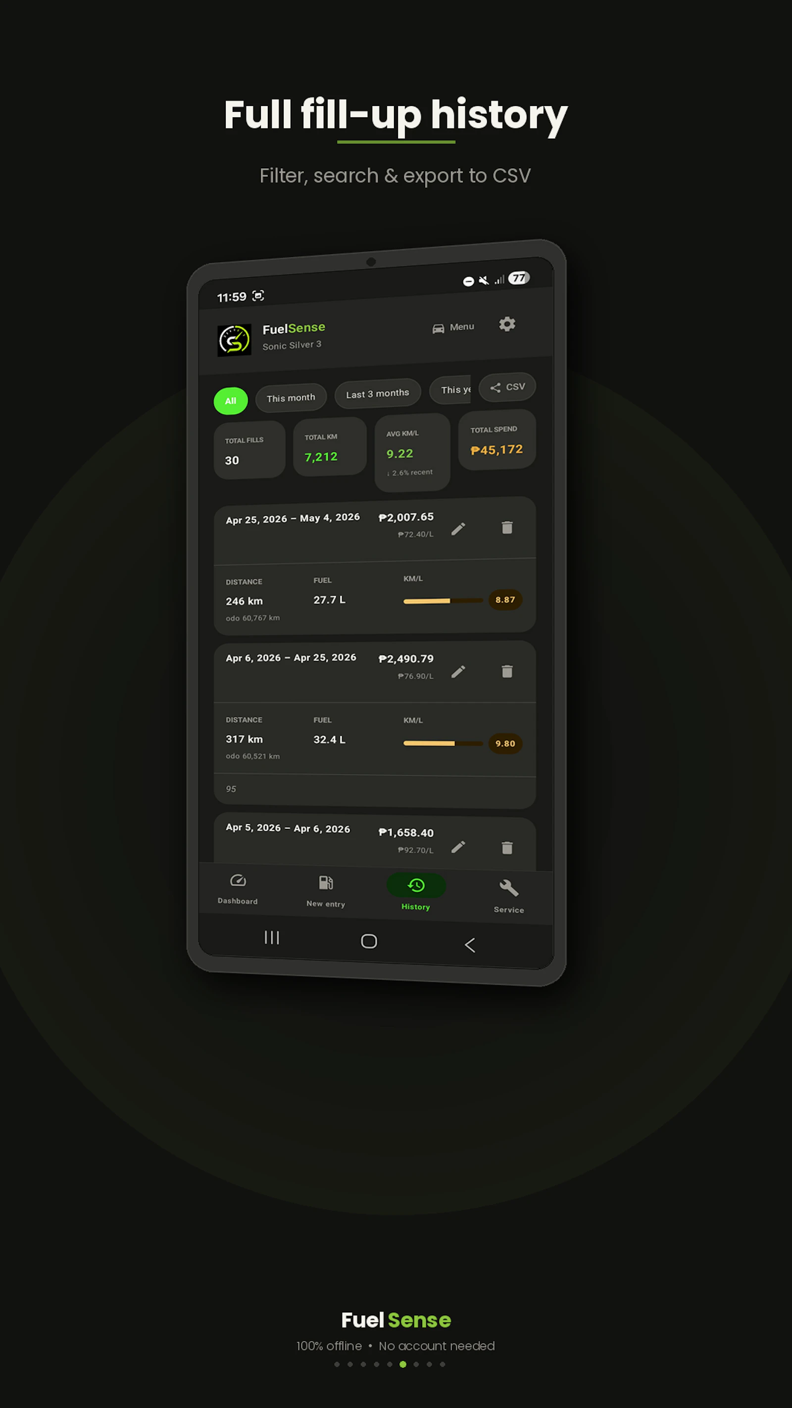 FuelSense screenshot 5