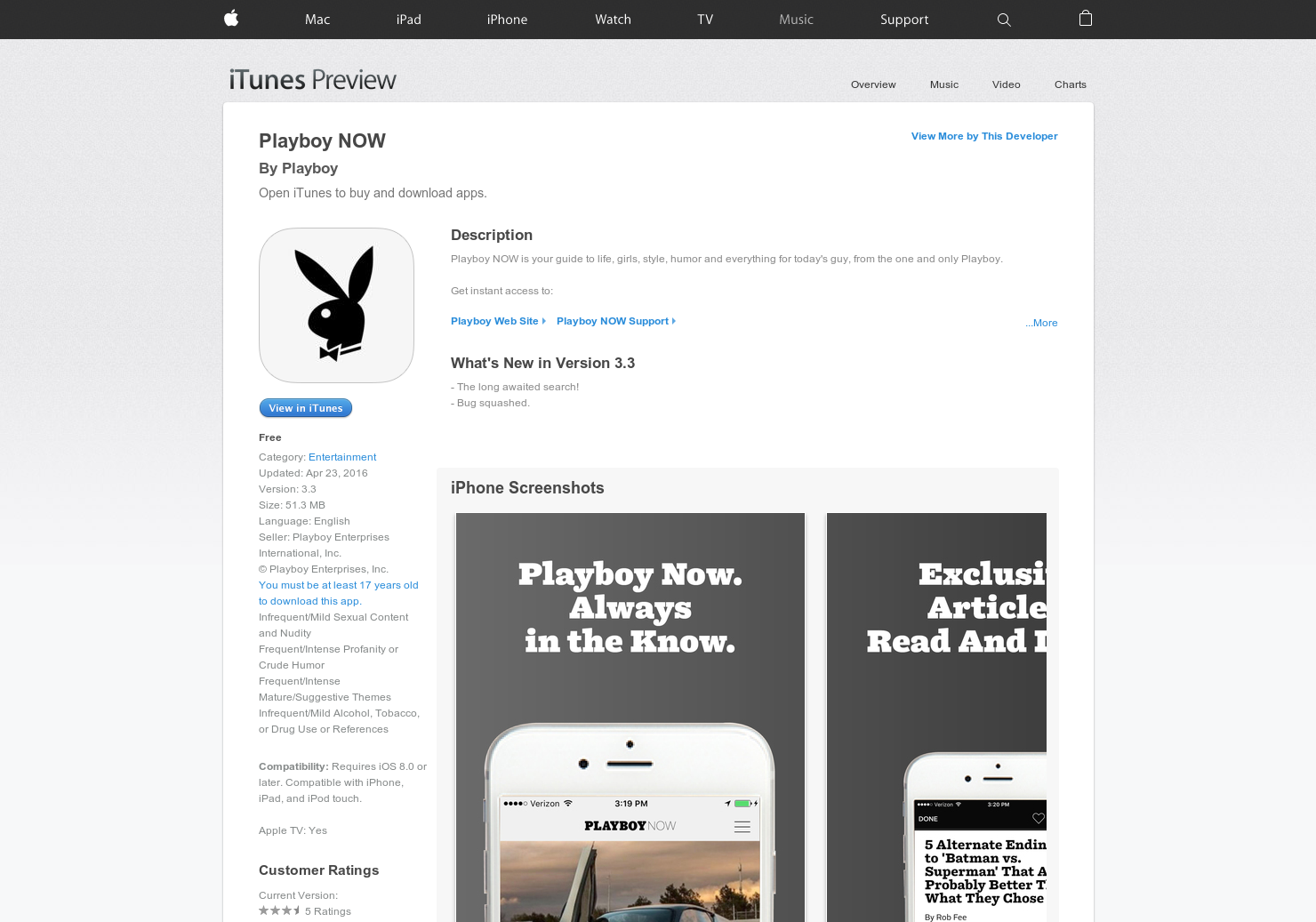 Playboy NOW App