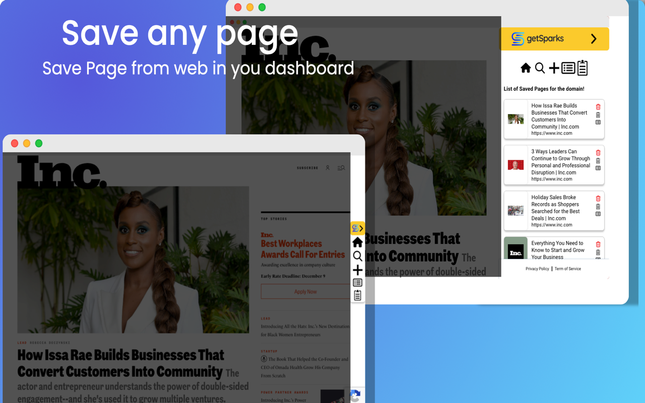 GetSparks - Library of Web Content, Samenvatting genereren en notities toevoegen media 5