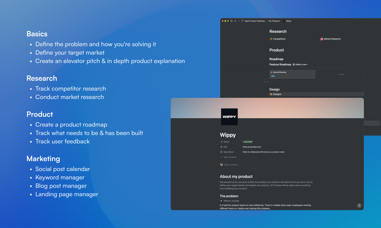 SaaS Dashboard, launch & manage products gallery image