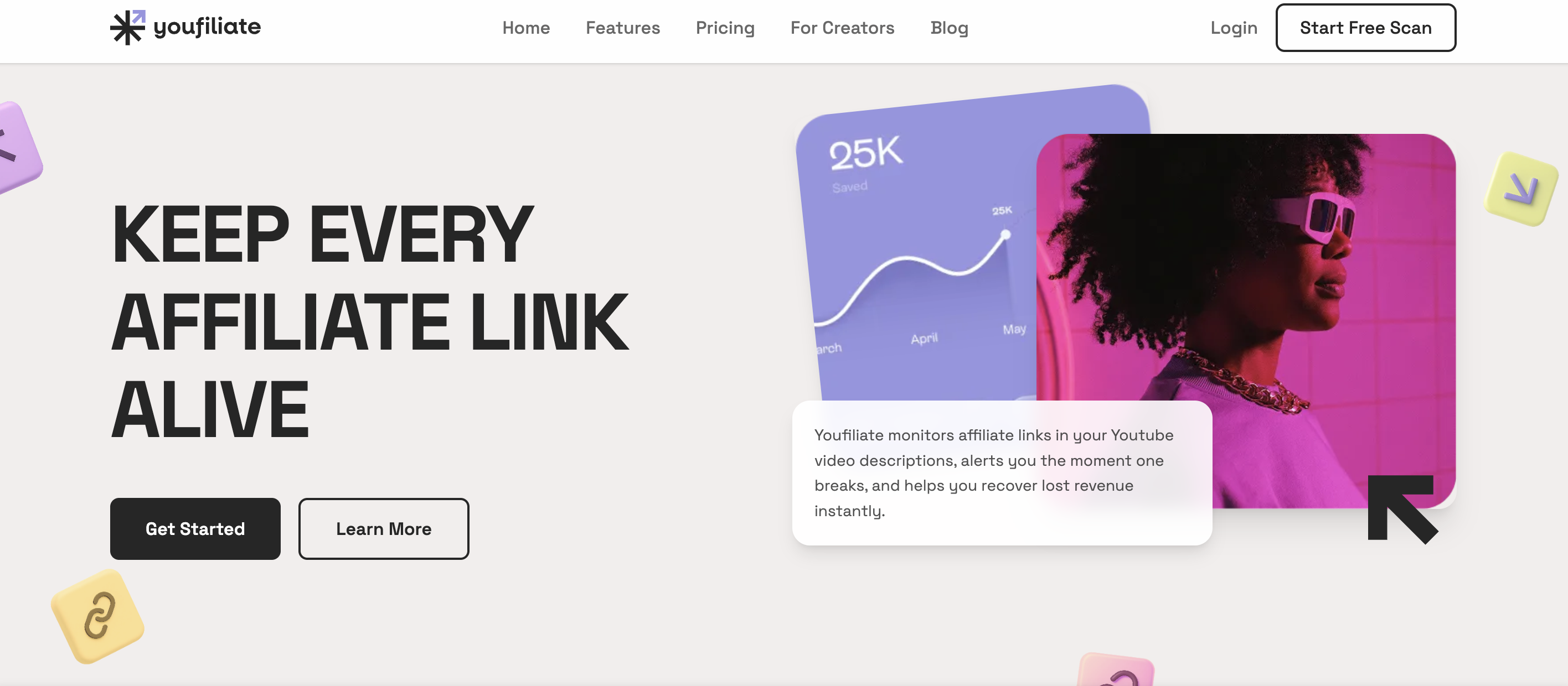 Youfiliate: Fix Dead YouTube Links - Screenshot 5 showing product features and functionality