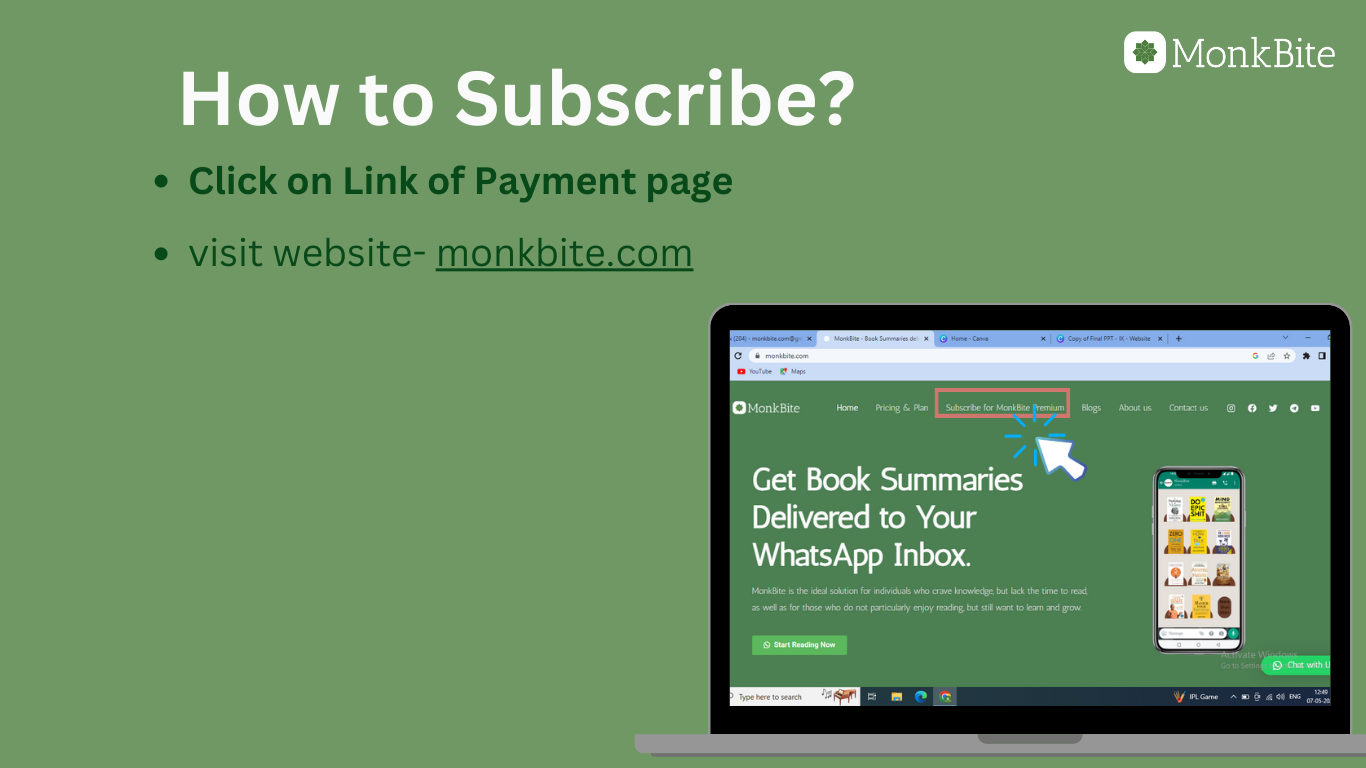 وسائط Monkbite - اقرأ ملخص دفتر المساعدة الذاتي في صندوق الوارد الخاص بك WhatsApp 7