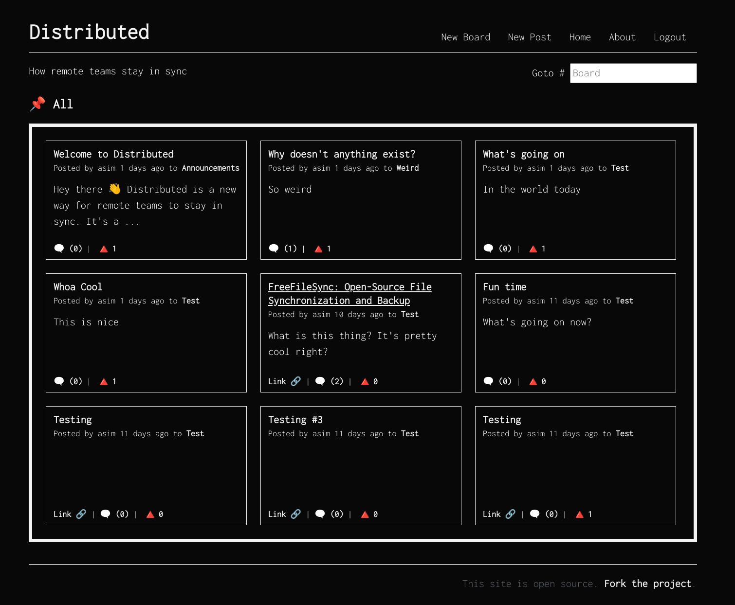 Distributed gallery image