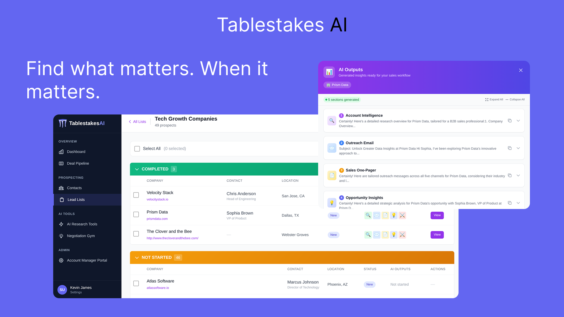 Tablestakes AI gallery image