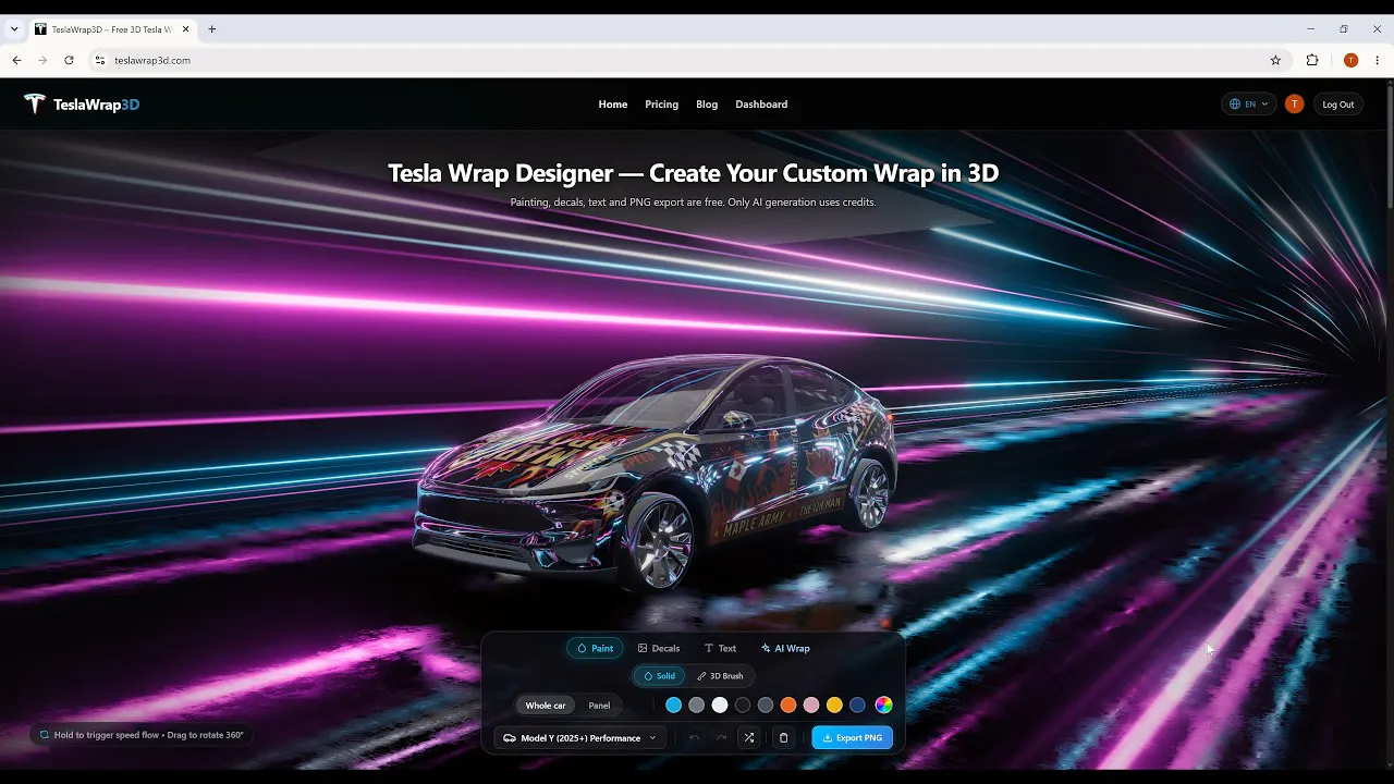 TeslaWrap3D gallery image
