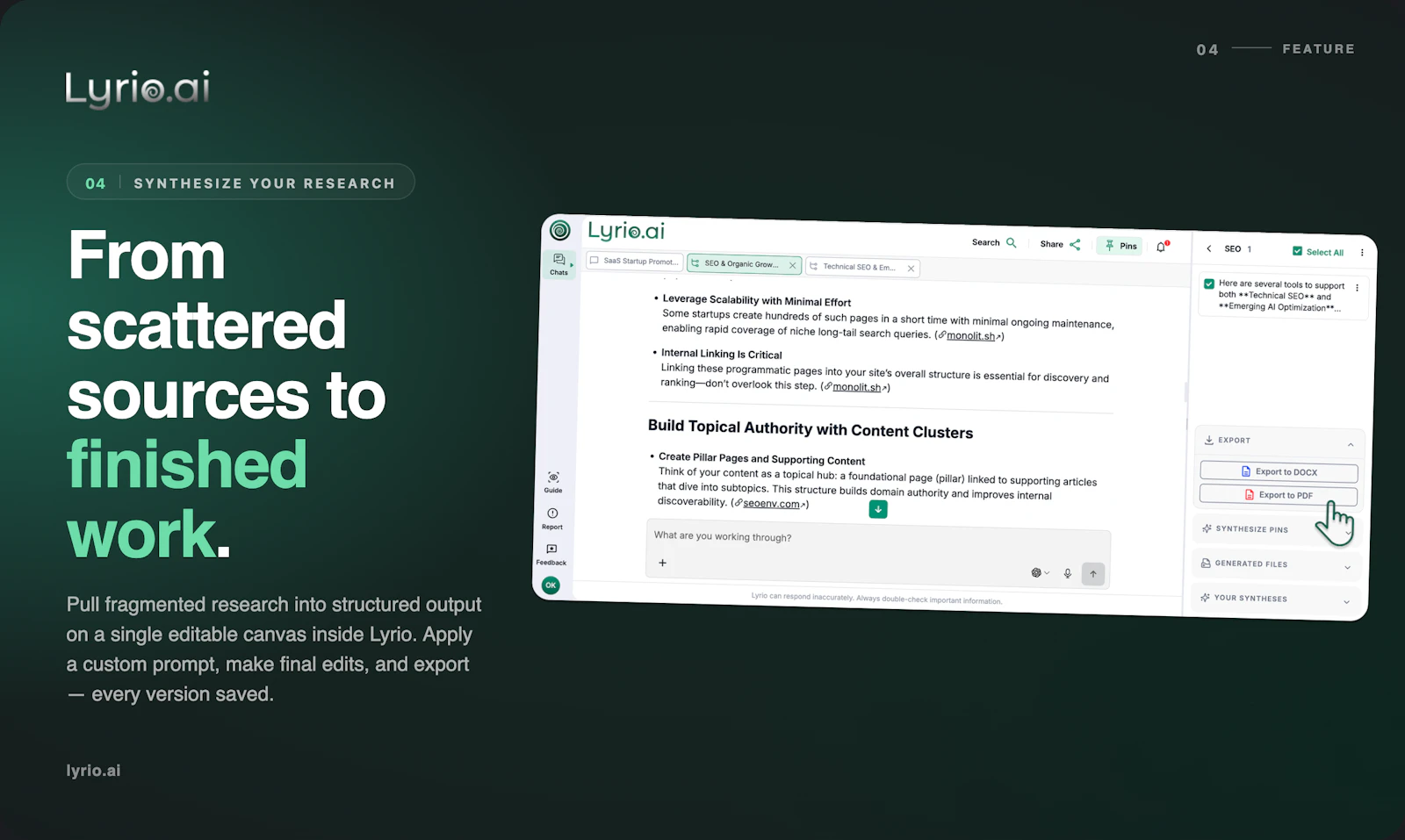 Lyrio AI Workspace screenshot 6