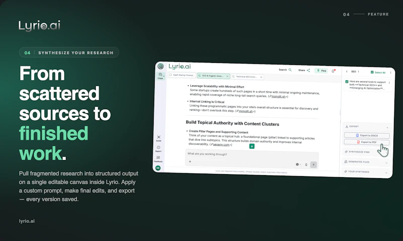 Lyrio AI Workspace screenshot 6