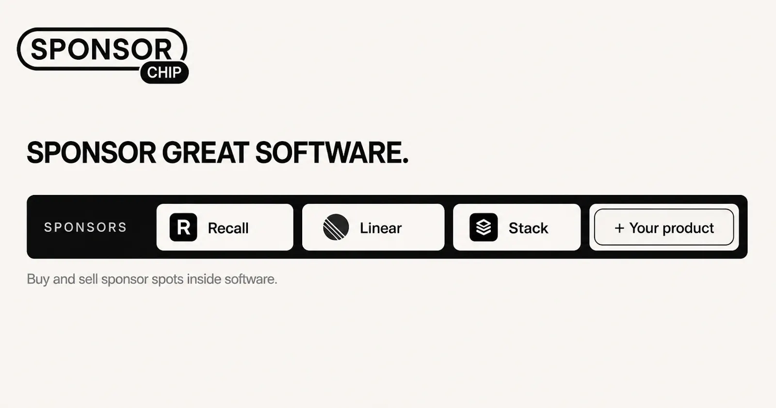 SponsorChip screenshot 1