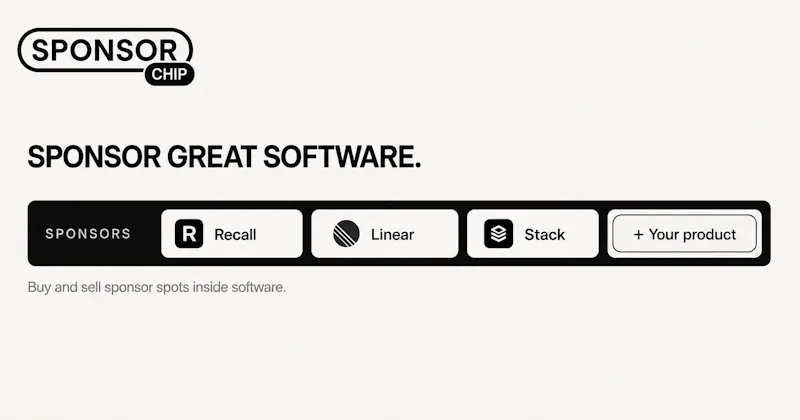 SponsorChip screenshot 1