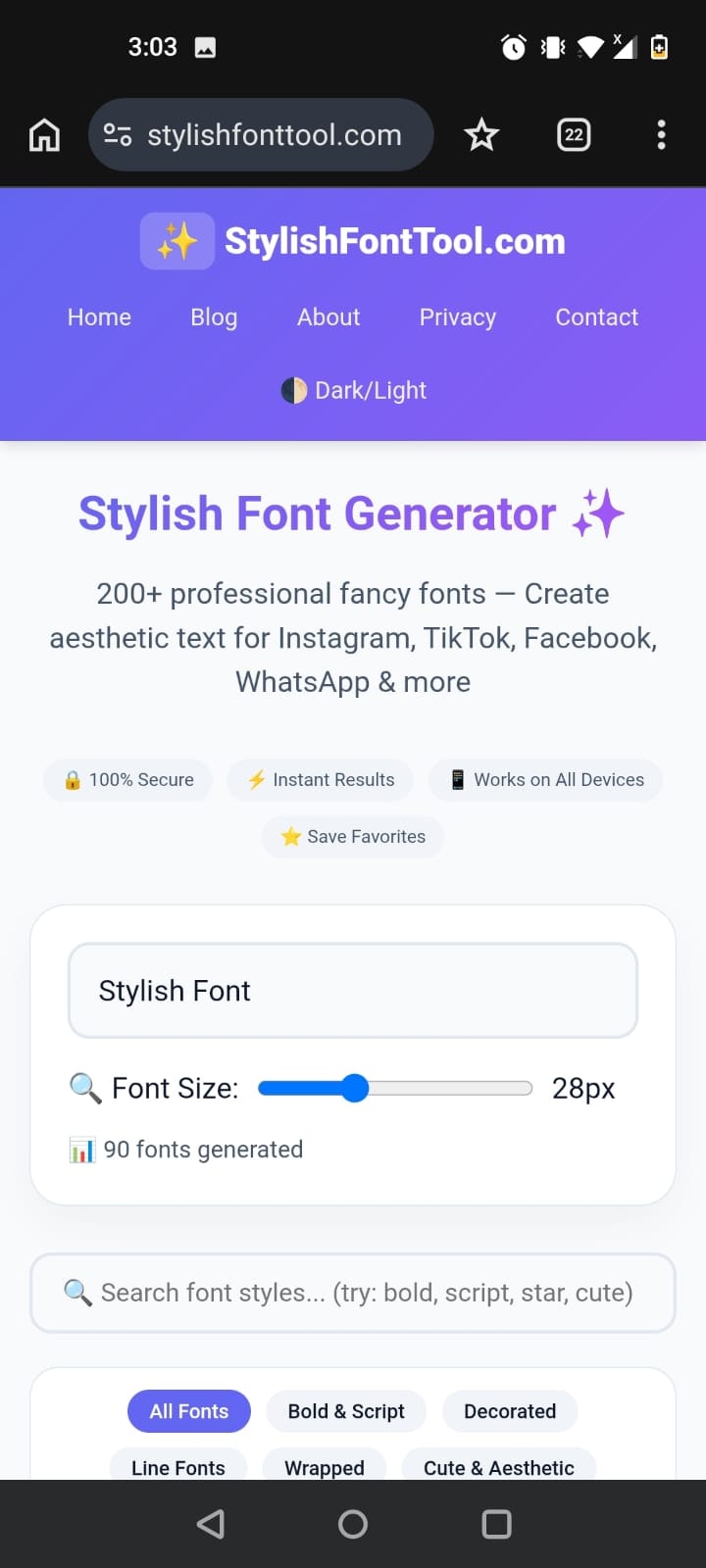  stylish font tool gallery image