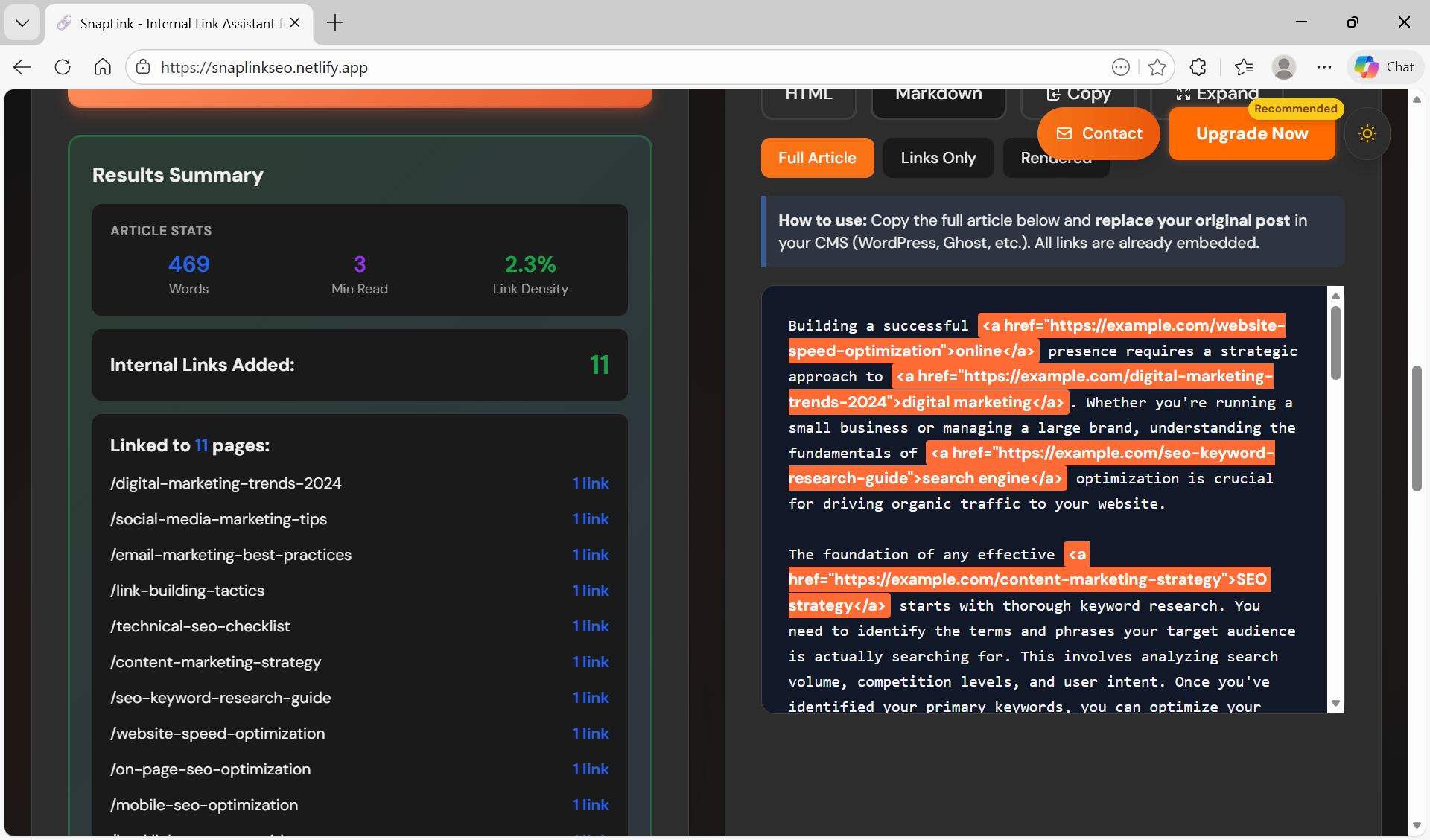 SnapLink - Screenshot 5 showing product features and functionality